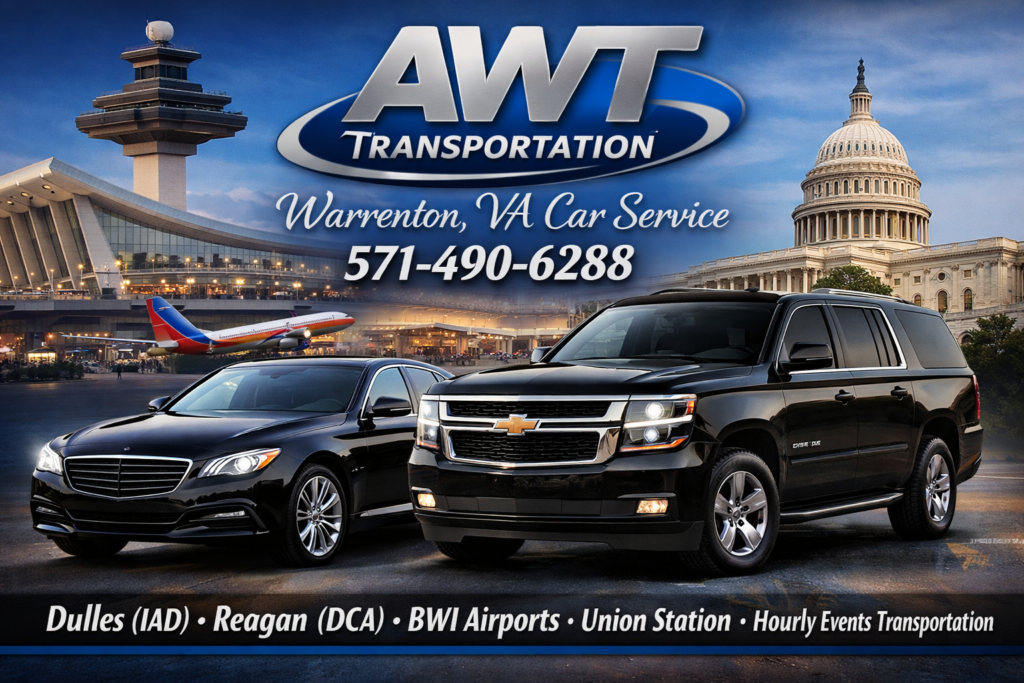 Warrenton Va Car Service Dulles(IAD),Reagan(DCA),BWI Airports